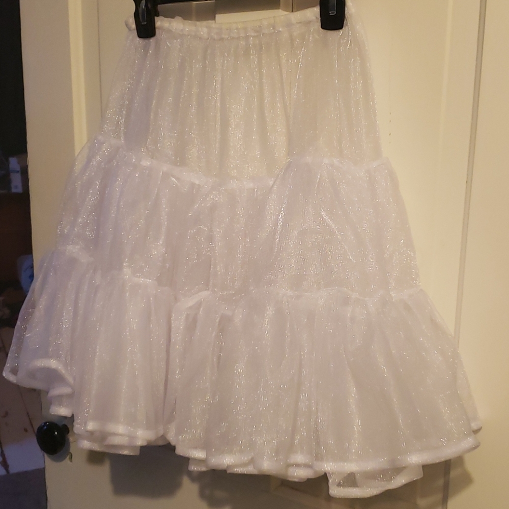 Sparkling white petticoat